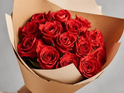 15 красных эквадорских роз